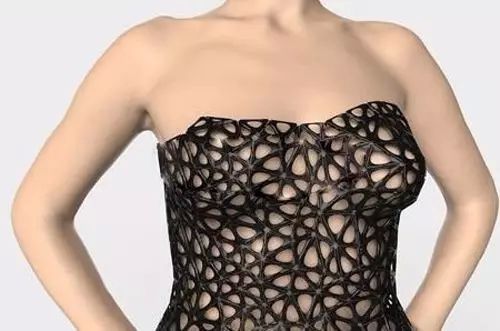 美国麻省科技设计公司“Nervous System”打印出的“4D裙”