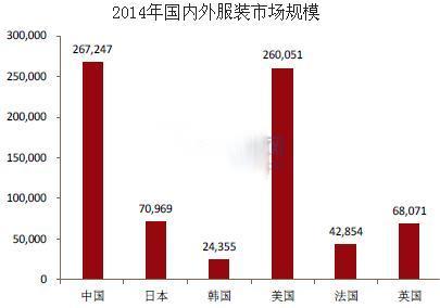 2014年国内外服装市场规模